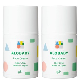 Aloe Baby Face Cream, 1.8 oz (50 g), Unscented, Additive-free, Organic, Baby Moisturizing, Face & Mouth Area (2 Pack)