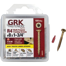 GRK 772691020758 8 R4 Screw X 1-3/4", Color, 100 Count