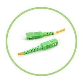 PacSatSales - Fiber Optic Internet Cable - Single Mode Patch Cable - SIMPLEX - OS1-9/125um (25M, SC/APC to SC/APC)
