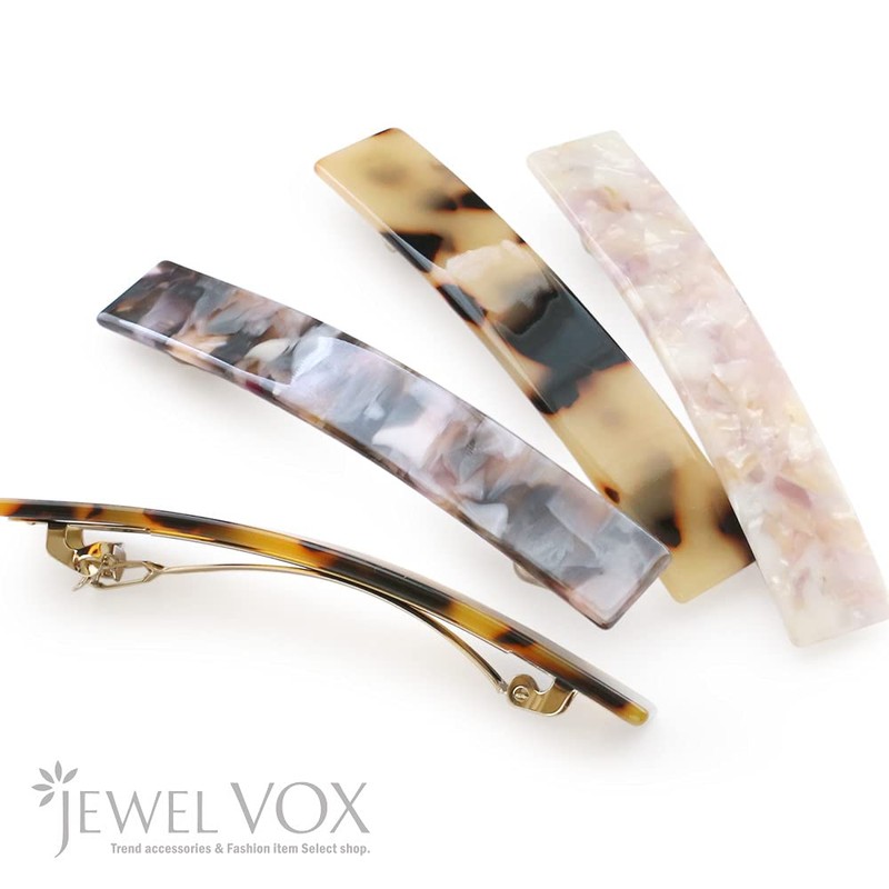 JewelVOX Barrette, Hair Accessories, Square, Adult