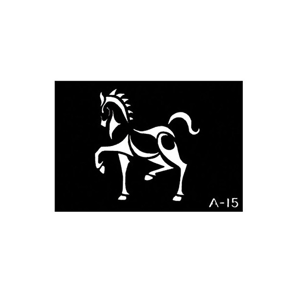 Pochoir Cheval pour le Corps format 3'' X 4'' A-15