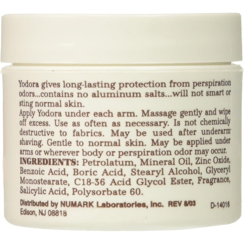 Yodora Deodorant Cream - 2 oz by Yodora