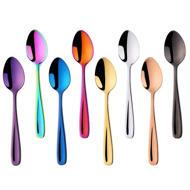 Bisda Tea Spoon, Coffee Spoon, Dessert Spoons, 8 Colors, Set