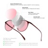 BRADDELL Indoor FL-41 Rose & Outdoor FL-60 Brown Tinted Migraine