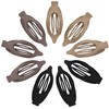9 Pack Flat Hair Clips for Women, Matte Claw Clips