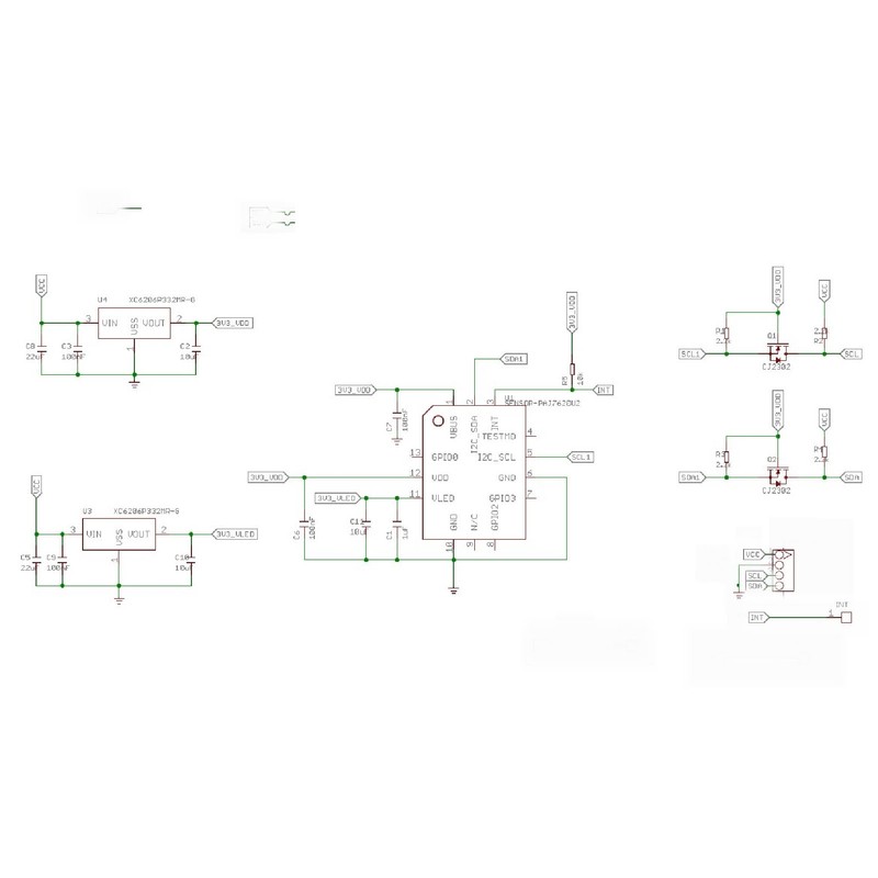 9 Gestures Moving Recognition I2C Sensor Module Energy Saving Gestures