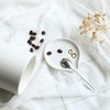 COLLECTIVE HOME - Spoon Rest for Kitchen, Monogram Ceramic Spoon