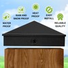 Dunzy Post Caps Aluminum Pyramid Fence Deck Post Caps Cover