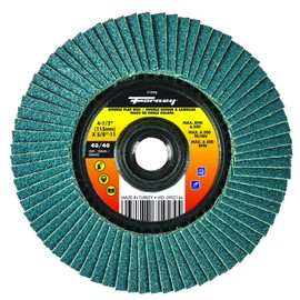 Forney 71925 4 1/2" Double-Sided Flap Disc, 40/Grits