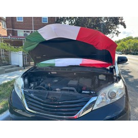 Car Hood Cover Country Flag Hood Cover Durable Weatherproof Universal Fit Car Cover for All Seasons Protection Custom Fit for Cars Trucks SUVs (Mexico)