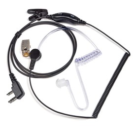 TWAYRDIO for ICOM Tubular Income Earphone Microphone Earphone Microphone IC-4110 IC-4110D IC-4188D IC-4120 IC-S25 Compatible with PTT/VOX Function for ICOM Specific Small Power Transceiver Radio