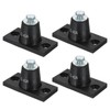 PATIKIL Rubber Vibration Isolator Mounting Bracket 40kg / 88lb Load