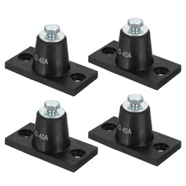 PATIKIL Rubber Vibration Isolator Mounting Bracket 40kg / 88lb Load Bearing, 4 Pack Machine Shock Absorber for Mini Split HVAC Air Conditioner Condenser (80x41x39mm)