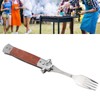 Spring Fork Rosewood Handle Stainless Steel Foldable Spring Fork for