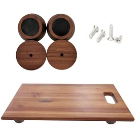 Wooden Cutting Board Feet - wooden chopping board feet with non-slip silicone feet for butcher block cutting board feet silicone Wooden Cutting Board Legs with Screw