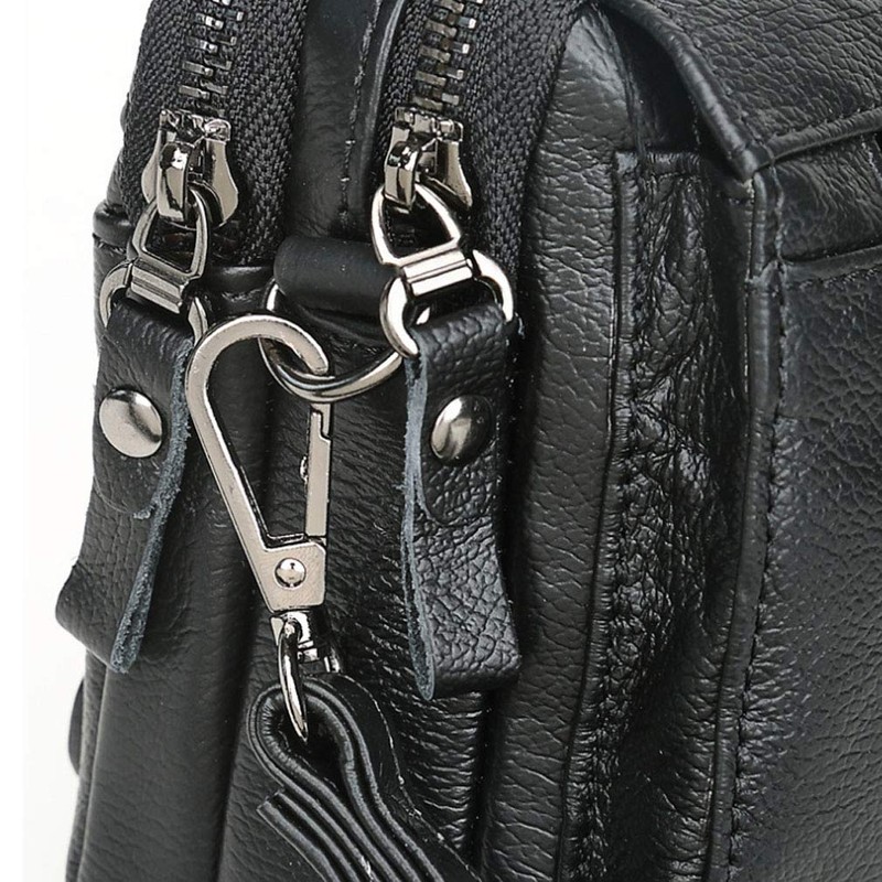 KPYWZER Leather Clutch Purse Wallet Men Wrist Bag