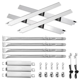 Wanchao Charbroil Performance Grill Replacement Parts for 4 Burner 463365021 463365522 & 5 Burner 463450022-Heat Plates Burners Igniter Crossover Tube G325-0002-W1 G327-2100-W1