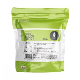 Choice Golden Whey Grassfed Whey Protein, Plain Flavor, 17.6 oz (500 g), Protein, No Artificial Sweeteners, Made in Japan, Lactic Acid Blend, GMO Free
