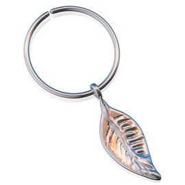 Hoop Earring, 22 gauge 925 Sterling Silver Cartilage hoop with leaf Charm,Tiny Cartilage Ring,Cartilage earring,Tragus earring,Helix ring,piercing earring