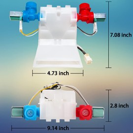 W10144820 Washer Water Inlet Valve Washing Machine Replacement Part Replace WPW10144820, WPW10144820VP, W10311458, AP4371093, AP6015761, EAP11749042, PS11749042, W10140914, etc