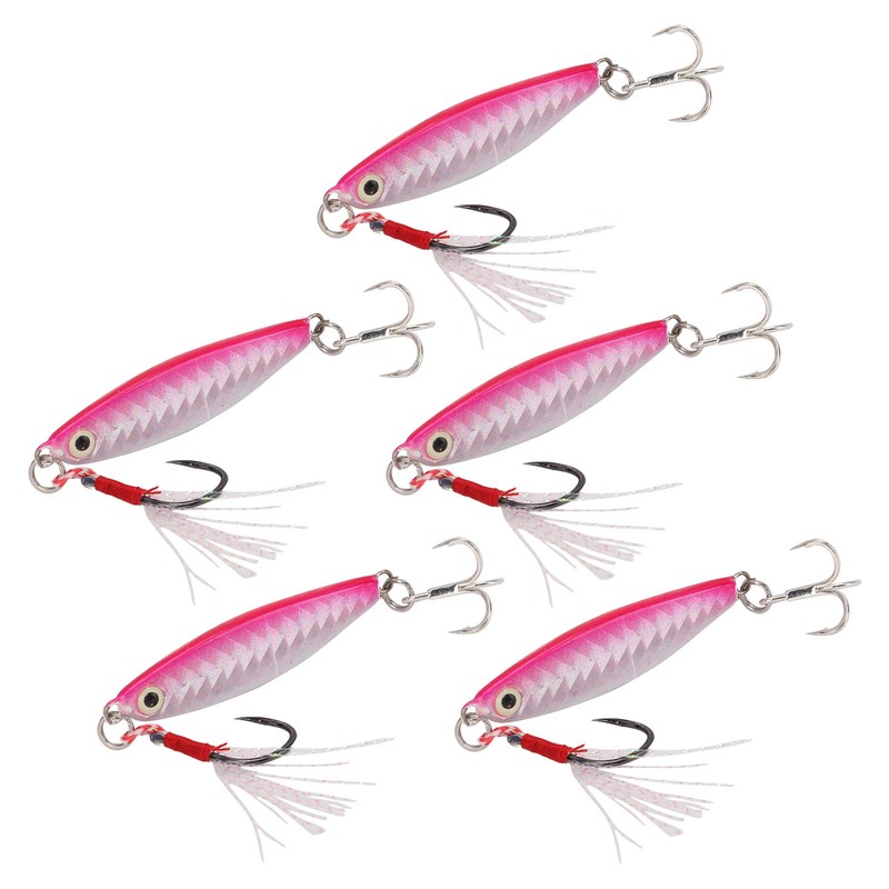 5Pcs 15g Metal Vib Hard Fishing Lures Jigging Fishing Baits