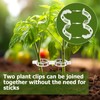 shallyong Plant Support Clips, 300 Pieces Growth Support Clips, Plant