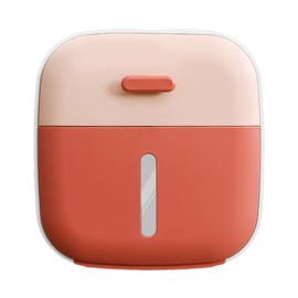 ANKROYU Tissue Box Cover Waterproof Punch Tissue Dispenser Box Holder for Bathroom Large Capacity Durable ABS PP Material 215 x 130 x 220mm (Red)