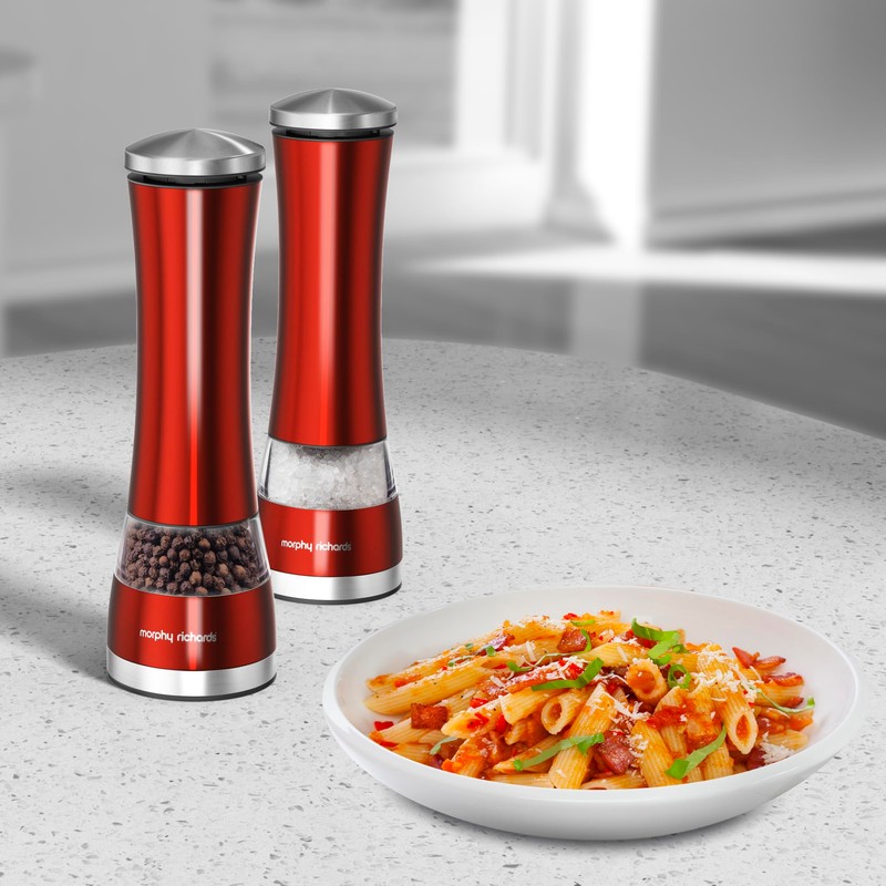 Morphy Richards 974221 Accents Electronic Salt and Pepper Mill Set,