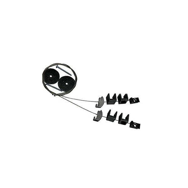 CRL CSB5B Black Cable Shelf Bracket System for 3/8" to