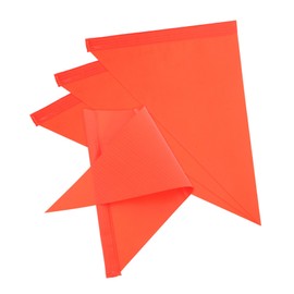 SUPVOX 4pcs Bicycle Safety Flag Mini Bike Recumbent Bike Flag Hand Held Flags Triangle Flag Small Flag Golf Cart Flag Orange Safety Flag ATV Flag Mini Golf Flags Reflective Flag PVC Red