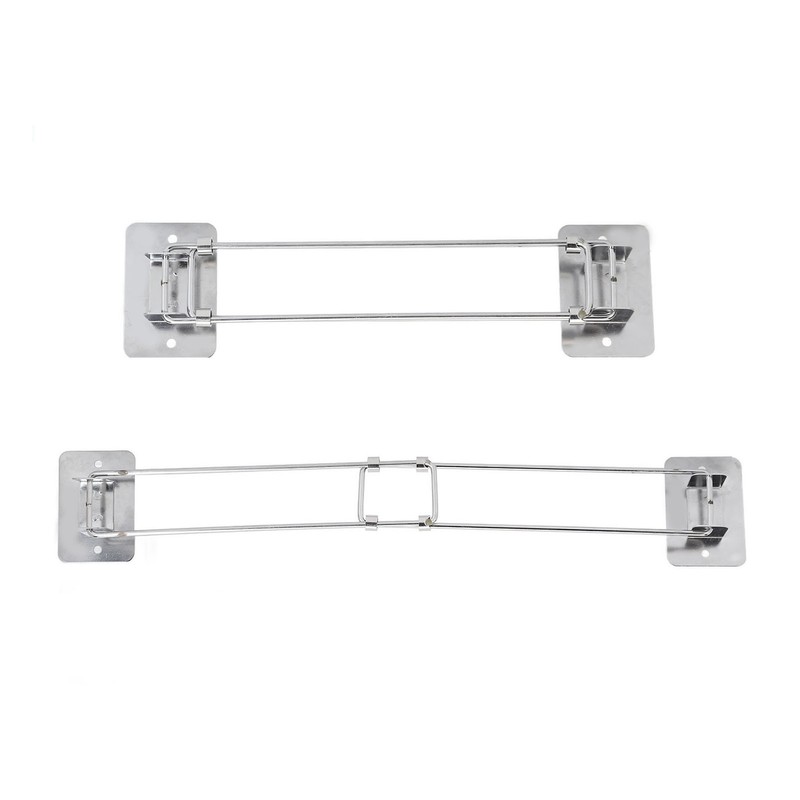 195‑345mm RV Shower Corner Storage Bar Stainless Steel Adjustable Bathroom