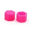 Sourcing Map 20 Pcs 17 x 19 mm Pink Glowing