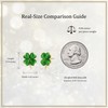 Frigotine St Patricks Day Green Shamrock Stud Earrings for Women,