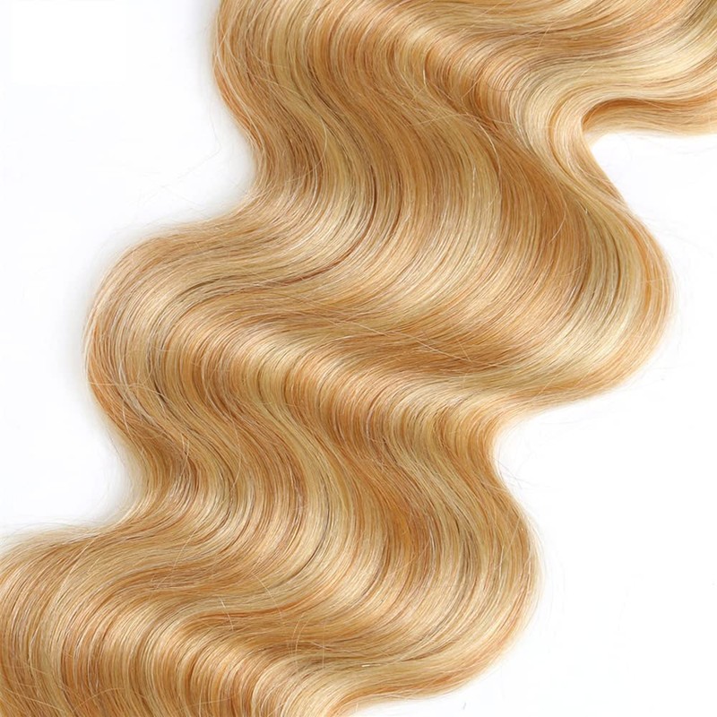 Peenoll Human Hair Bundles 18 20 22 Inch P27/613 Body