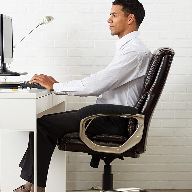 Office Chair Armrest Covers, 2Pcs Office Removable Arm Rest Covering,