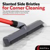 2-in-1 Silicone Rubber Broom Carpet Rake and Squeegee - Swivel