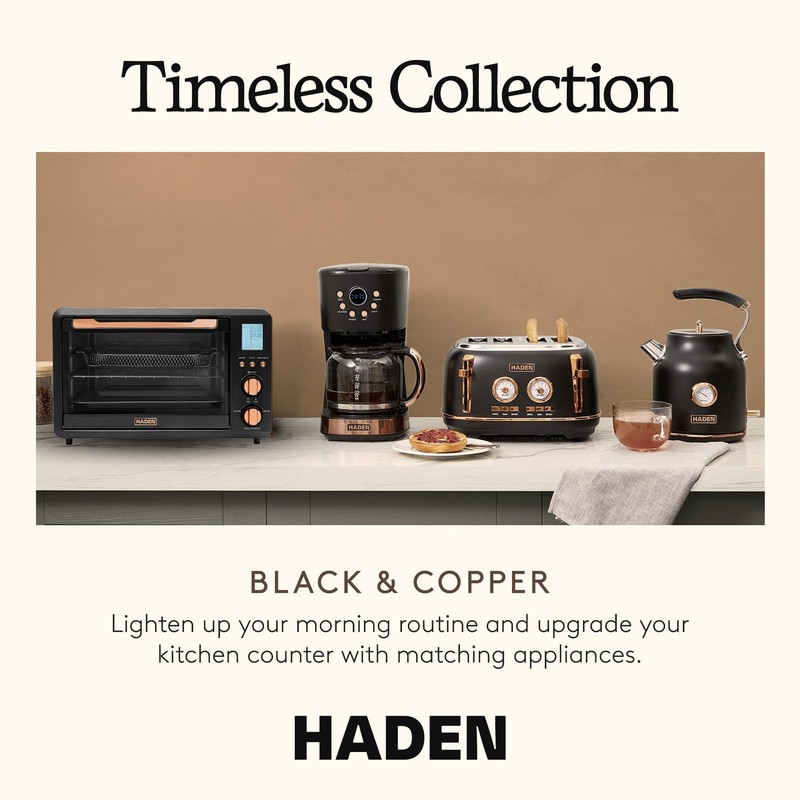 Haden Countertop 6-Slice Toaster Oven & Air Fryer Combo, Electric