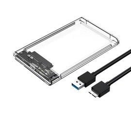 Hard Drive Enclosure 2.5 Inch - External Enclosure for SATA SSD & HDD - USB 3.0 with UASP Support - Compatible with Windows, Mac OS & Linux