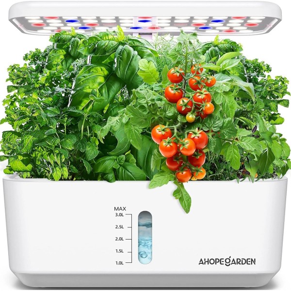 Ahopegarden Indoor Garden Hydroponics Growing System: 10 Pods Plant Germination