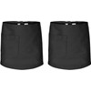 4sold (2 Pack 100% Cotton Unisex Adjustable Bib Apron with