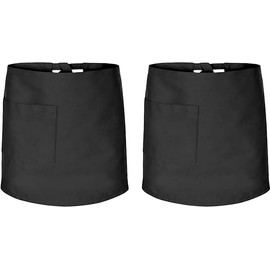 4sold (2 Pack 100% Cotton Unisex Adjustable Bib Apron with 2 Pockets Thick Cooking Kitchen Chef Women Men Aprons for Home Kitchen, Restaurant, Coffee house
