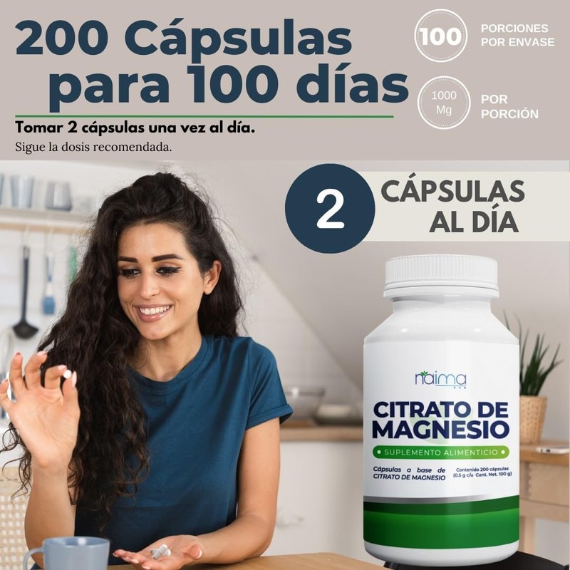 Citrato de Magnesio y Citrato de Potasio - Ingredientes Naturales