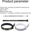 DPWOUM 4PCS 1-17 USA Plastic Ring Sizer Measuring Set Gauge