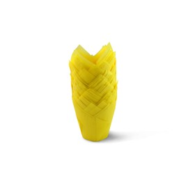 Yellow Medium Size Tulip Baking Cups Cupcake Liners Muffin Liners Greaseproof Paper 100