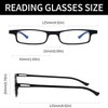 JIMMY SUNSHINE Lightweight Folding Reading Glasses Men Women Blue Light