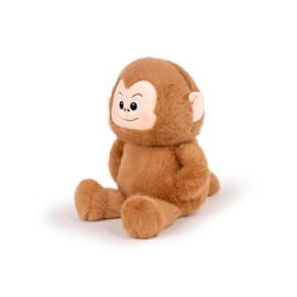 Adorlynetty Monkey Stuffed Animal Cute Monkey Plush Soft Monkey Plushie with Pockets Monkey Toy Gift for Kids(10.5Inch)