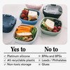 Stojo Collapsible Sandwich Box - Reusable Pocket Size Travel Camping
