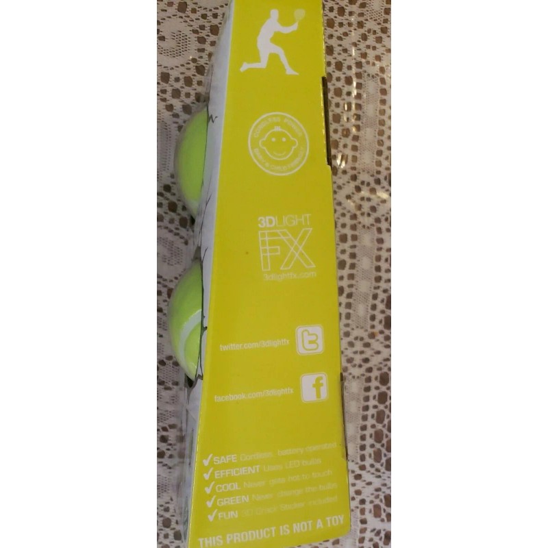 FX New 3D Light FX Deco Light Tennis Balls LED