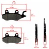 Caltric Front Rear Brake Pads for Kawasaki EX300 Ninja 300