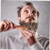 Handmade Beard Comb Natural Static Detangler for Daily Grooming Pocket